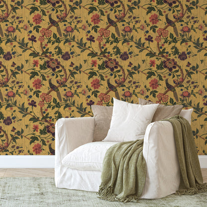 Corbin Antique Floral and Bird