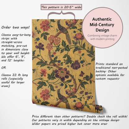 Corbin Antique Floral and Bird