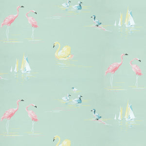 Flamingo Bathroom Digital Repeat