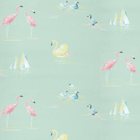 Flamingo Bathroom Digital Repeat