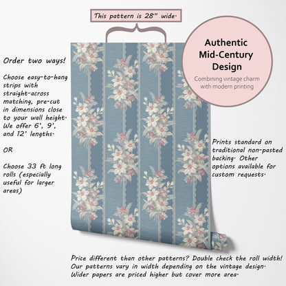Taffline Floral Stripe