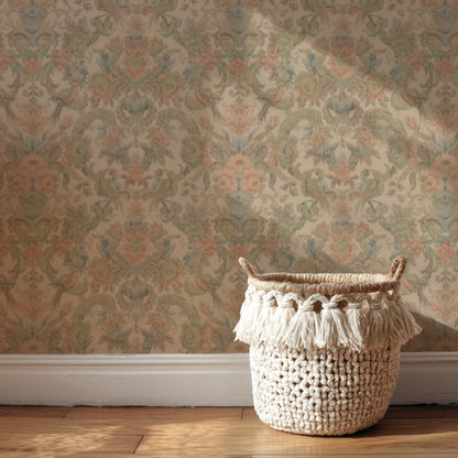 Edith Antique Floral Damask