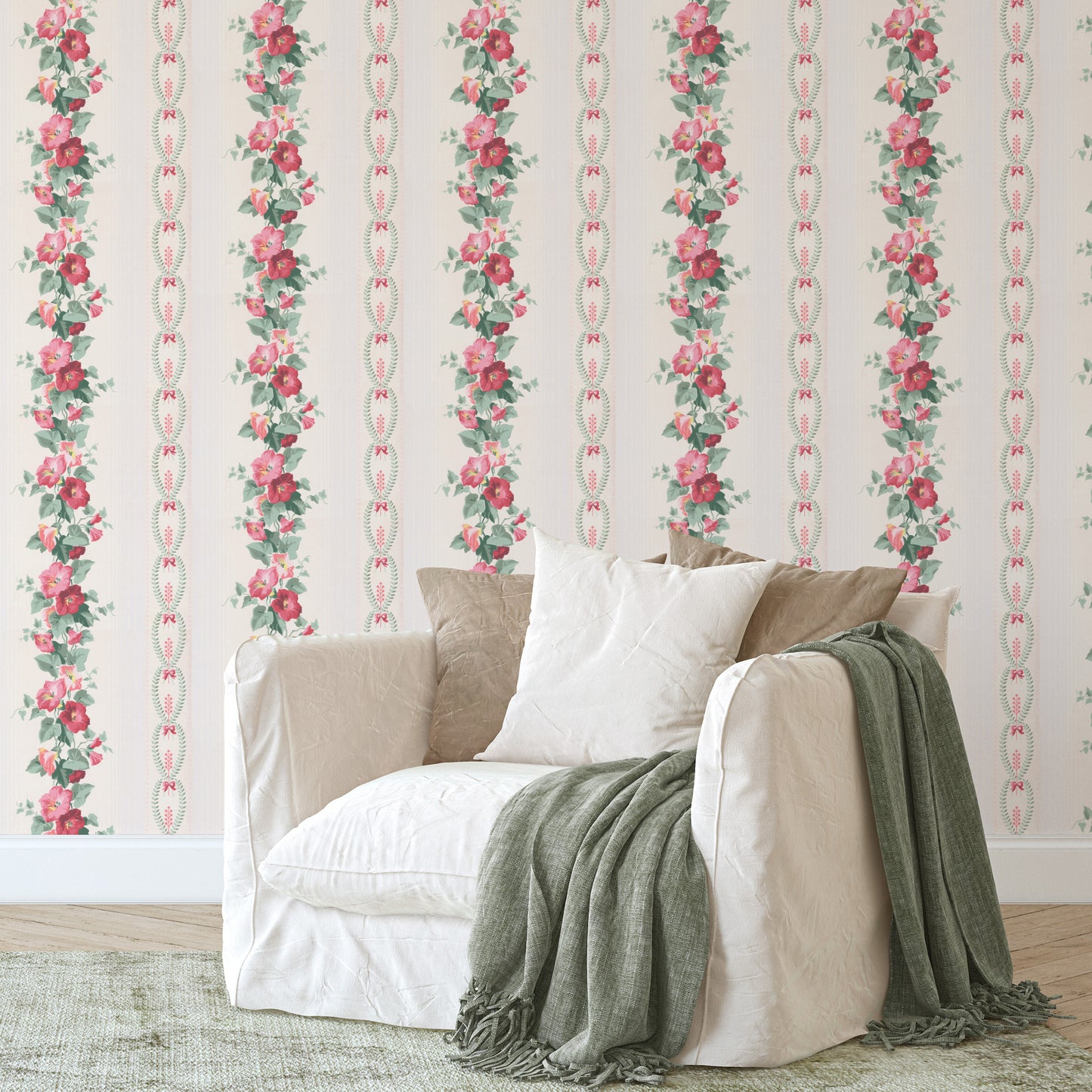 Deanna Floral Stripe