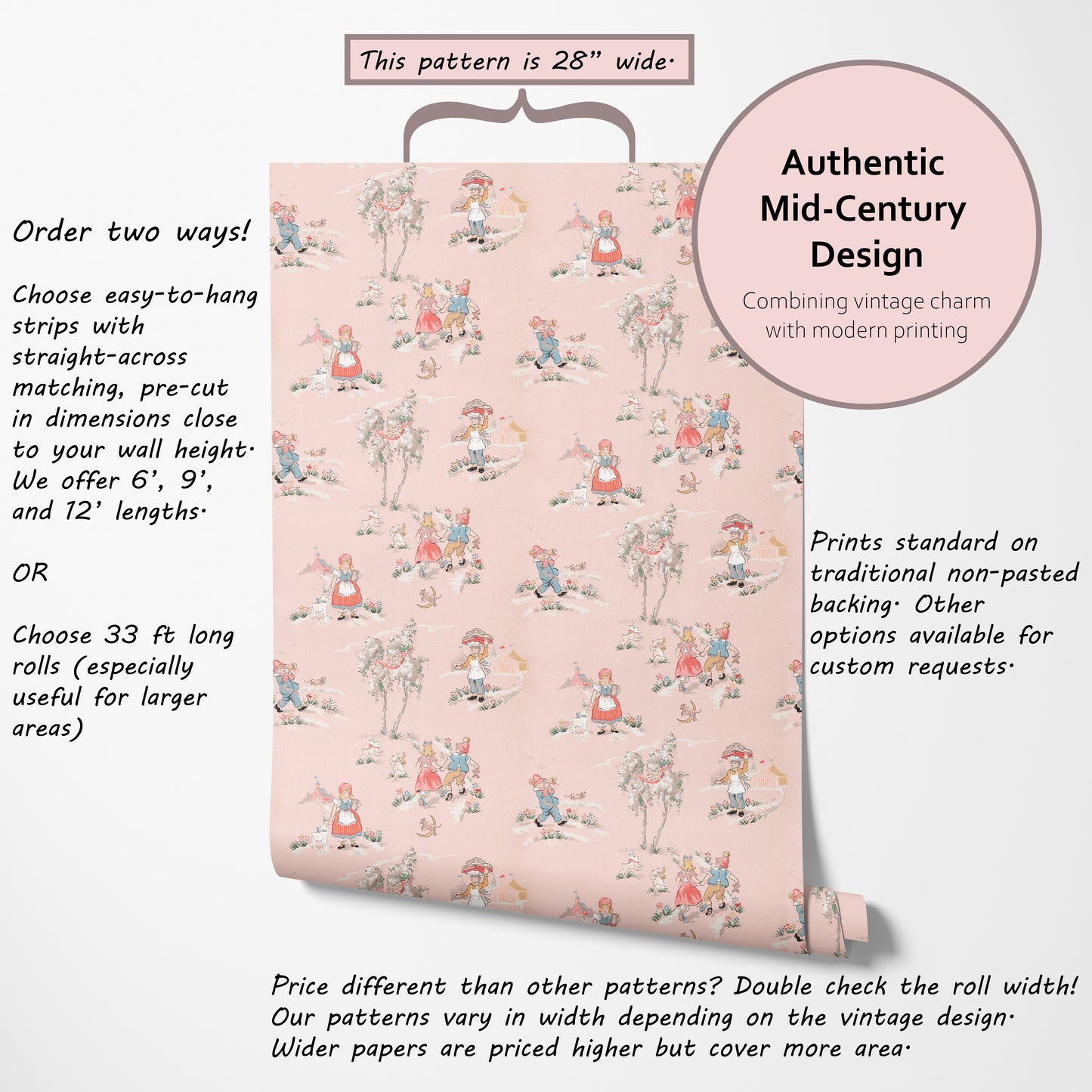 Rockabye Baby Childrens Nursery Theme in Pink