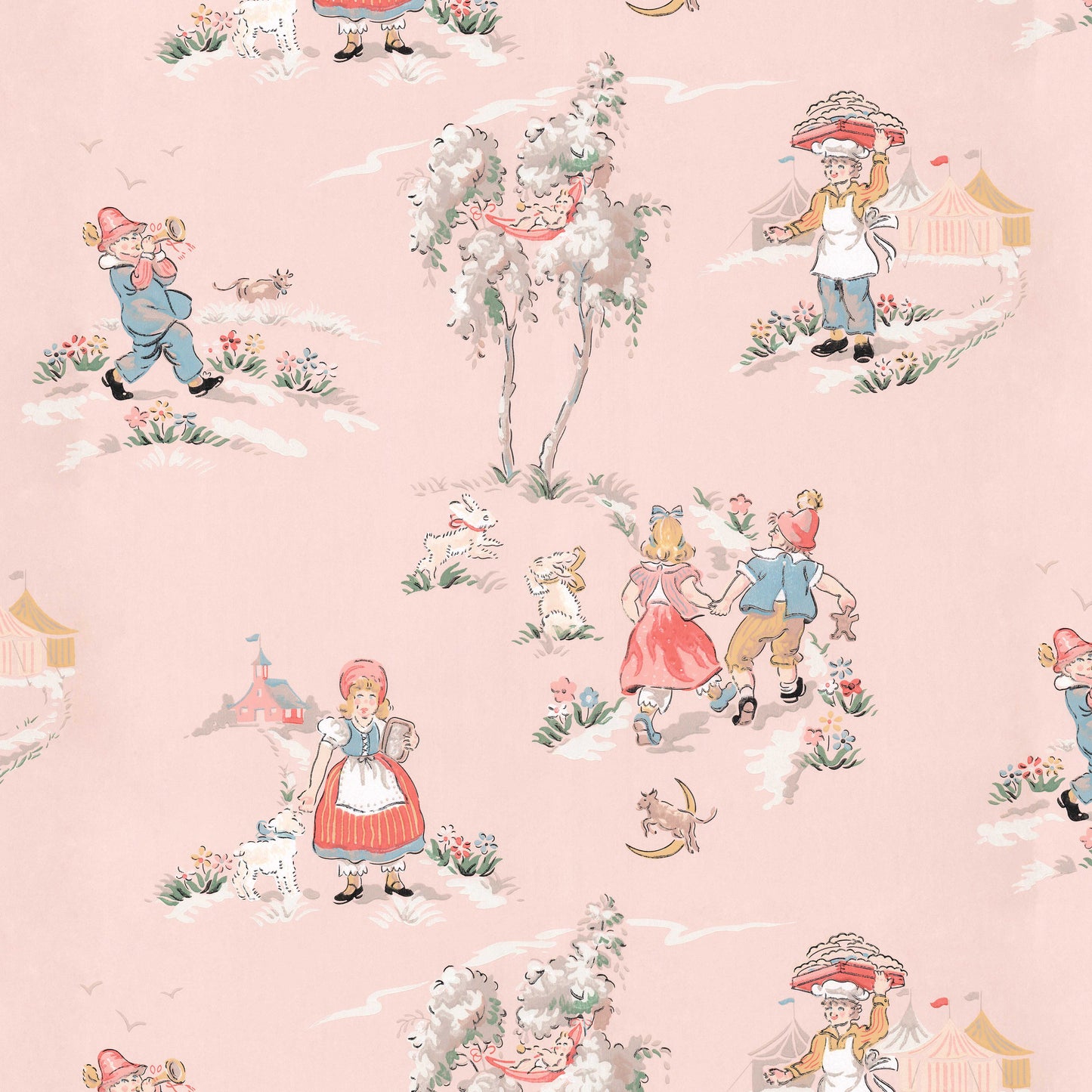 Rockabye Baby Childrens Nursery Theme in Pink