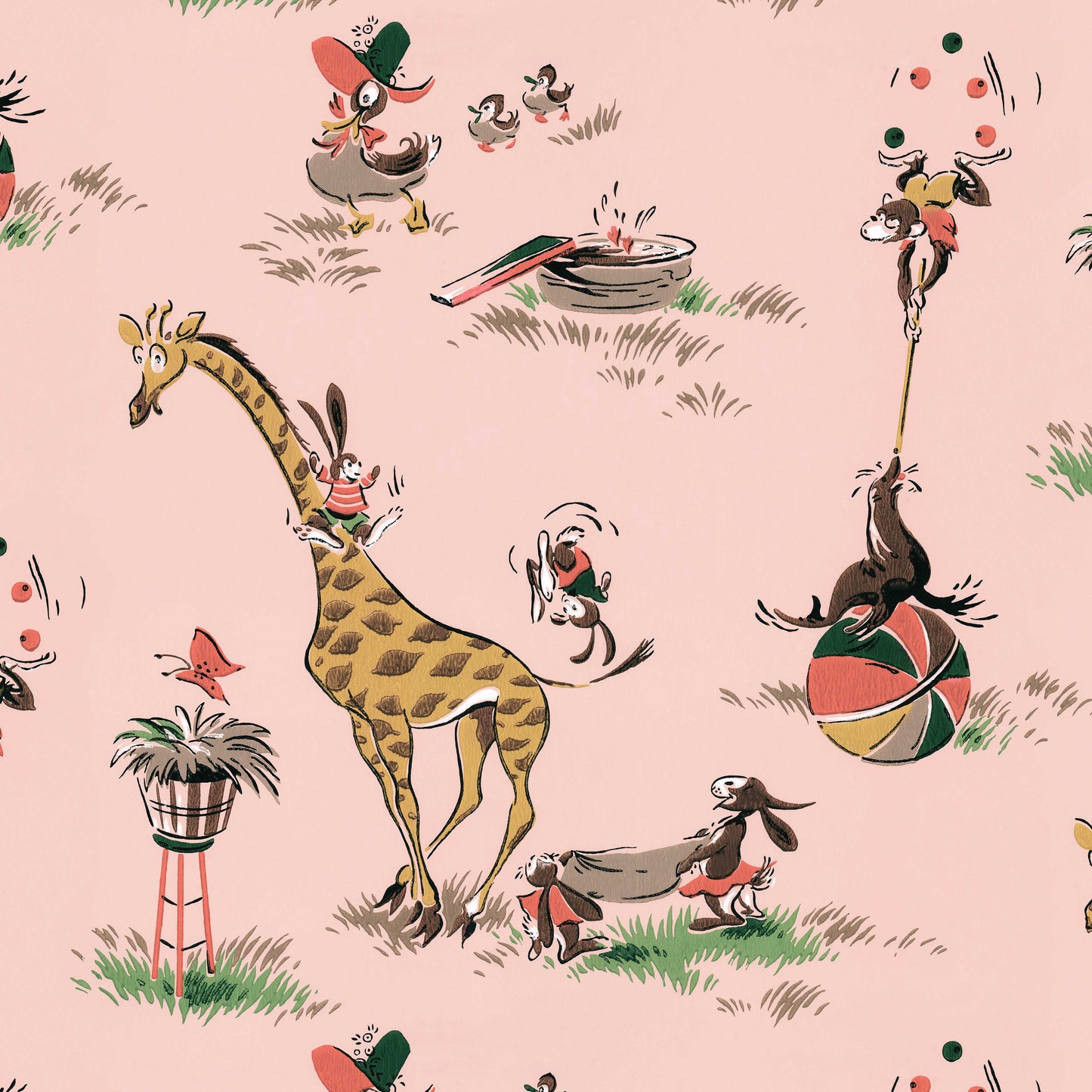 Bunny Tricks Childrens in Pink