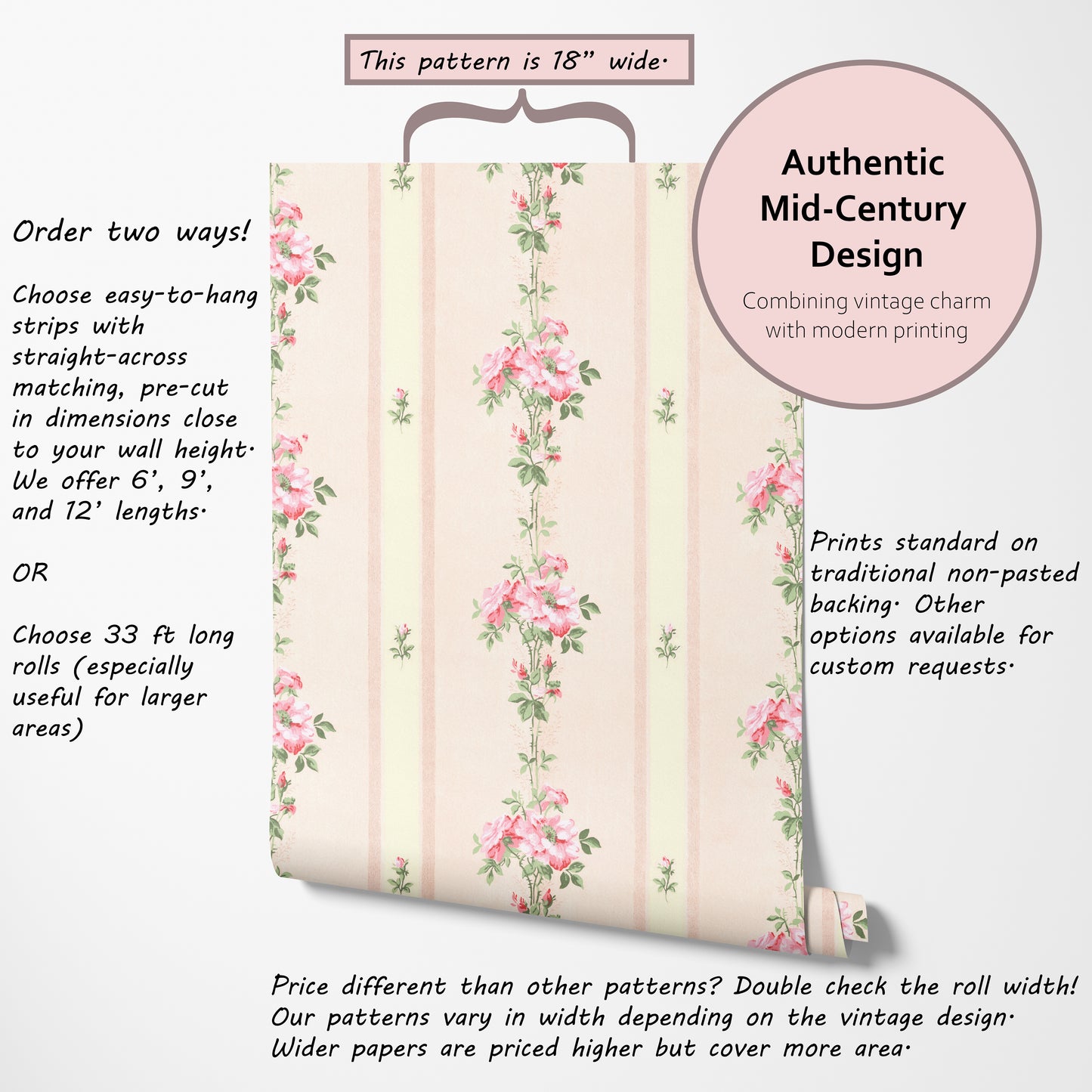 Merna Floral Stripe