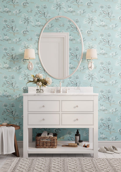 Pithea Floral Bathroom