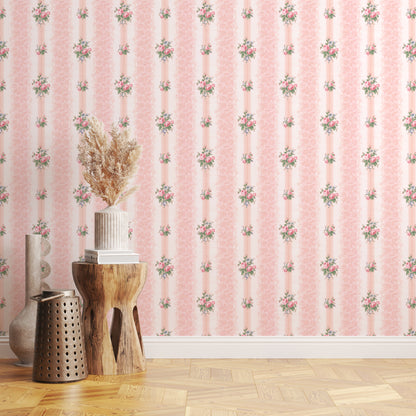 Lilibet Floral Rose Stripe