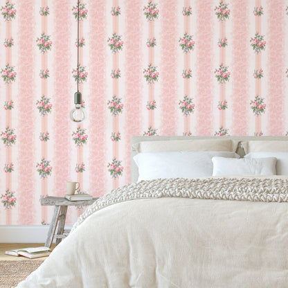 Lilibet Floral Rose Stripe