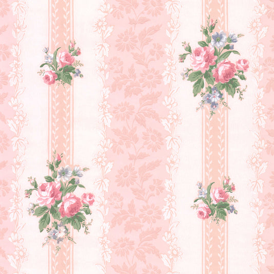 Lilibet Floral Rose Stripe