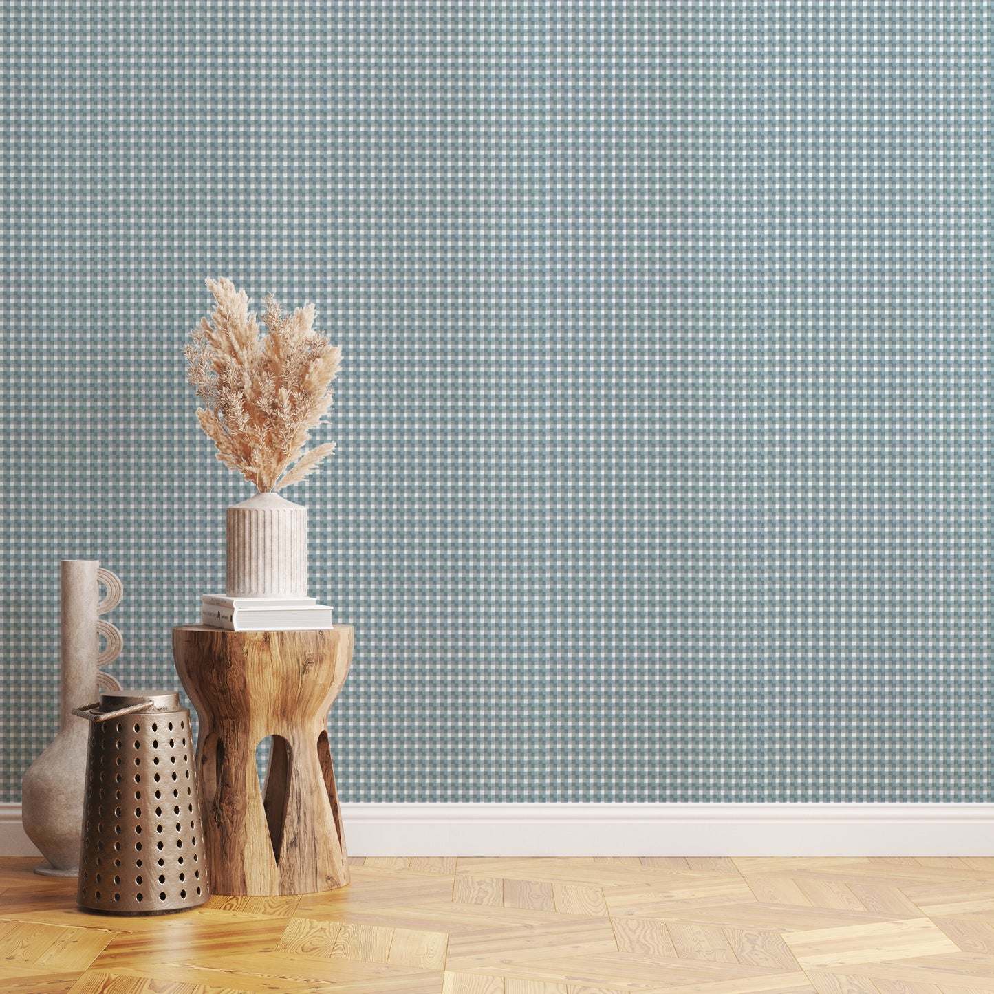 Blue Flannel Plaid Geometric
