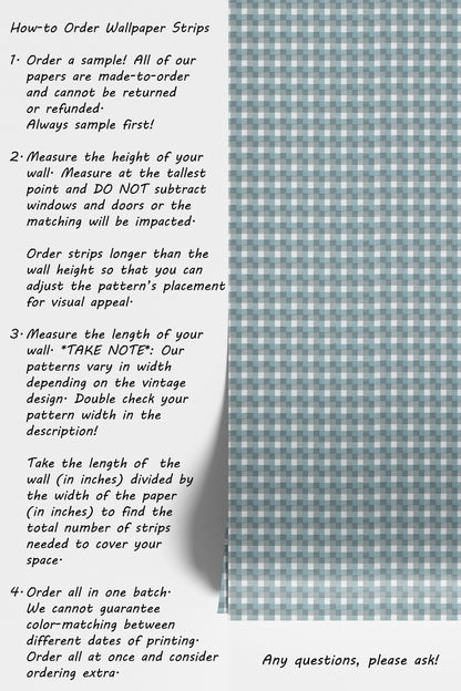 Blue Flannel Plaid Geometric