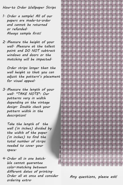 Purple Flannel Plaid Geometric