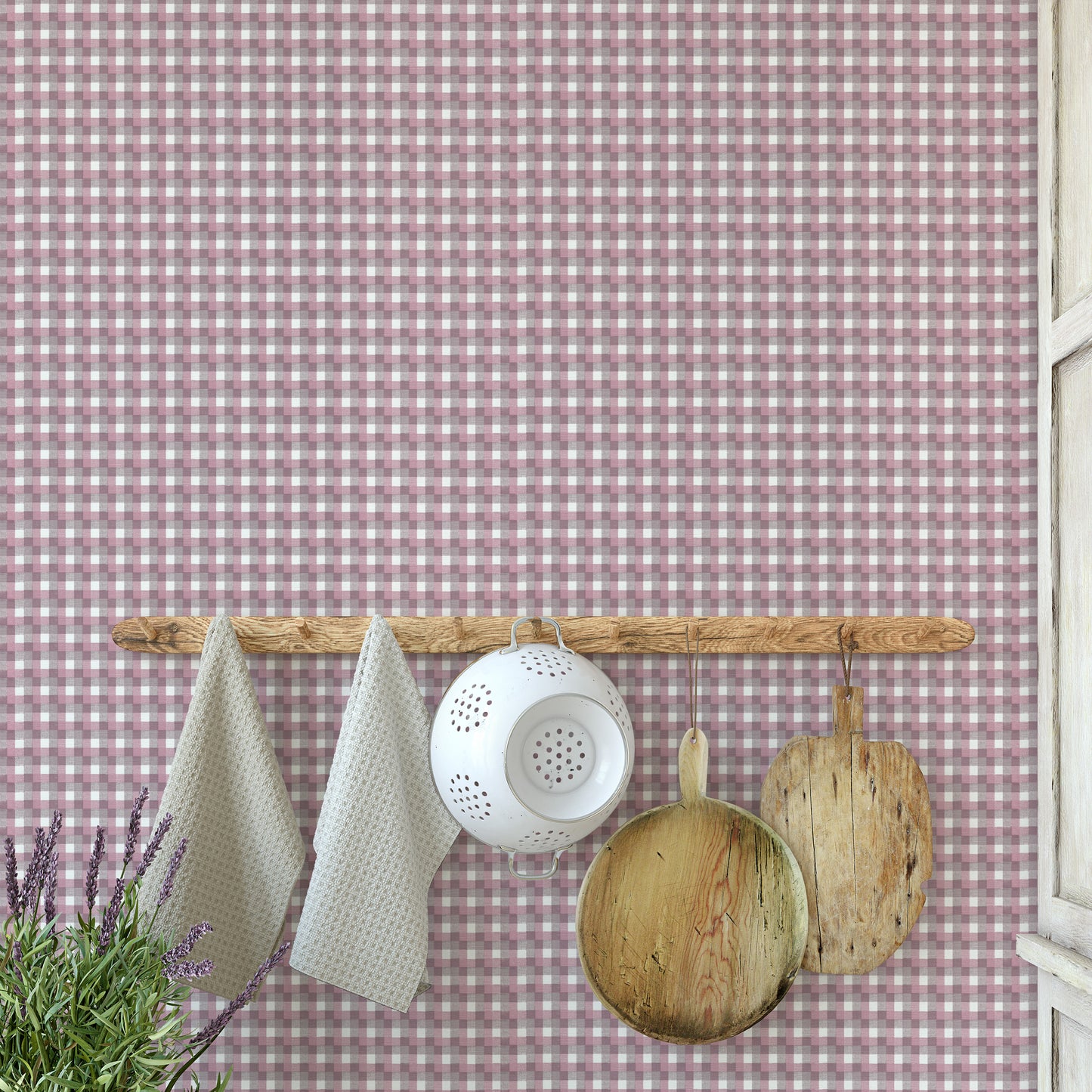 Pink Flannel Plaid Geometric