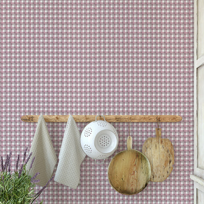 Pink Flannel Plaid Geometric