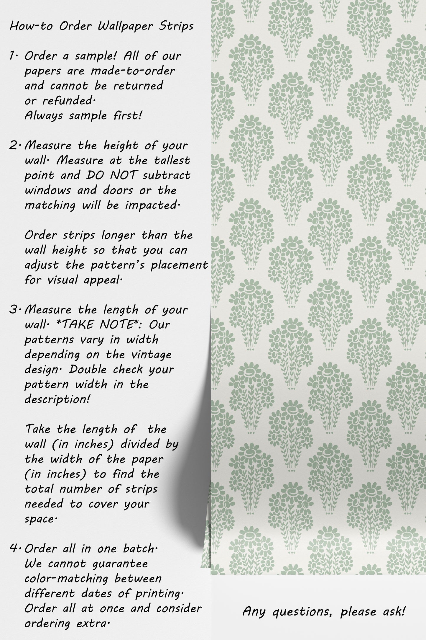 Damask Style Daisy in Green Hannah's Treasures Designs