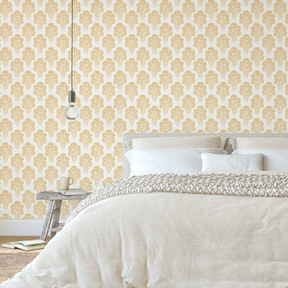 Damask Style Daisy in Yellow Hannah's Treasures Design