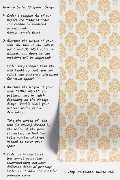 Damask Style Daisy in Yellow Hannah's Treasures Design