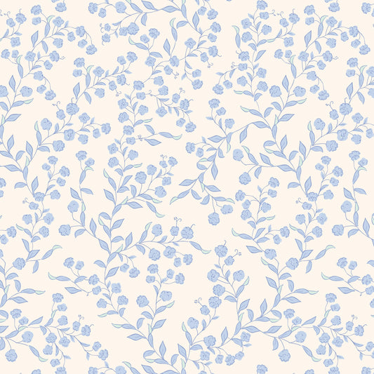 Flowering Groundcover Blue and White Hannah's Treasures Designs
