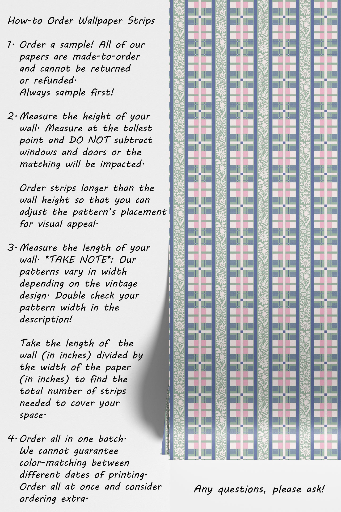 Cutesy Floral Plaid Hannah's Treasures Designs