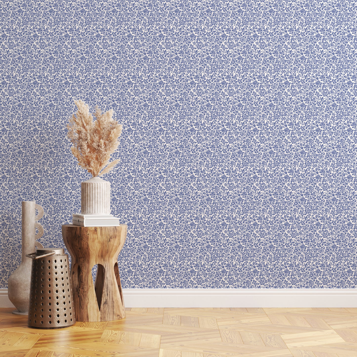 Floral Impressions Blue Hannah's Treasures Designs