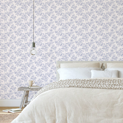 Flower Contours in Dark Blue Hannah's Treasures Designs