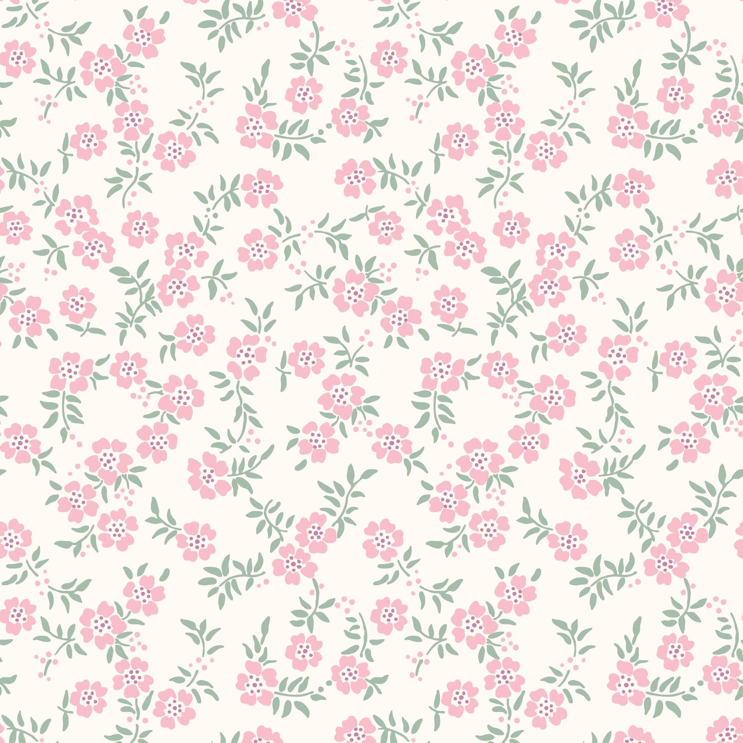 Many Mini Flowers Light Pink Hannah's Treasures Designs