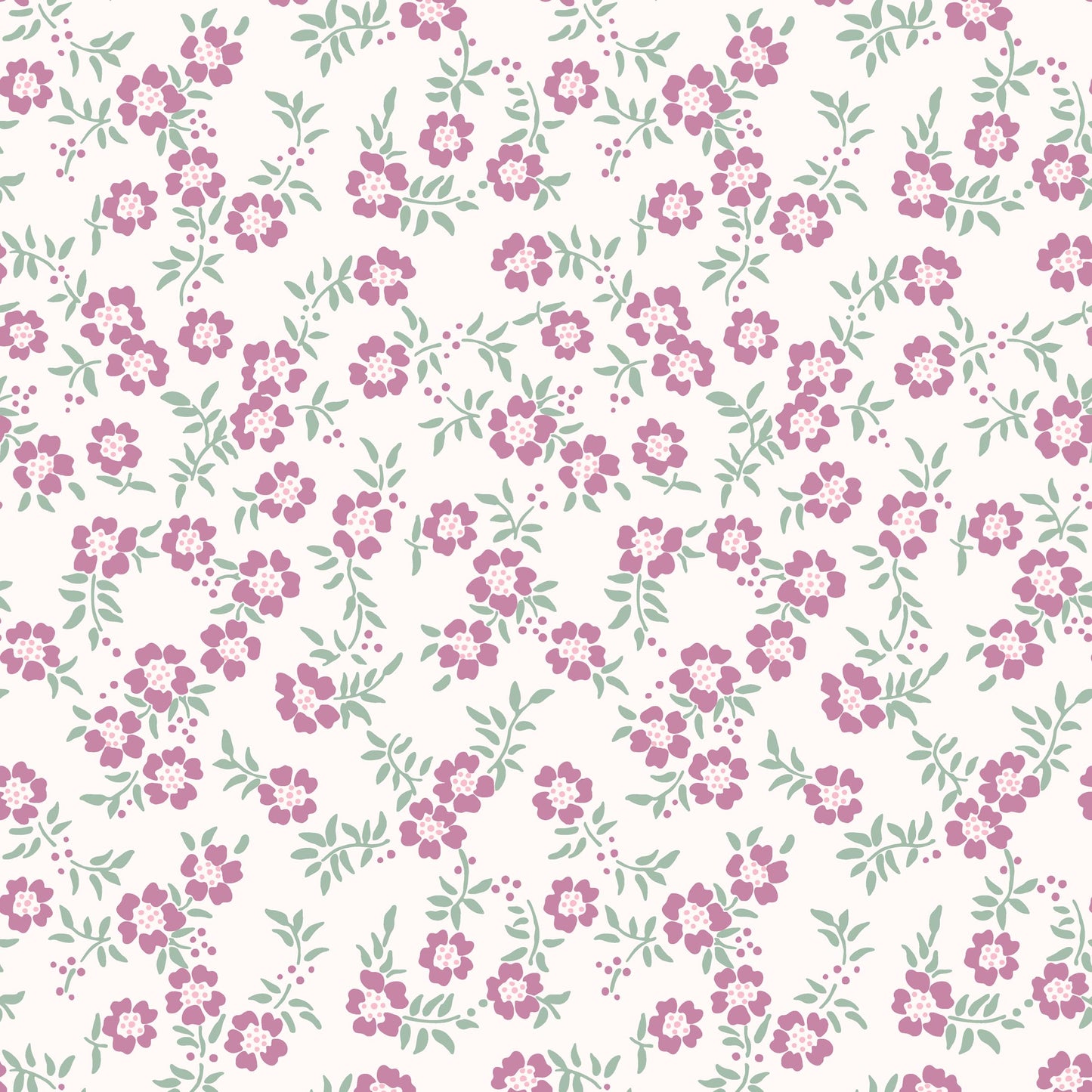 Many Mini Flowers Pink Hannah's Treasures Designs