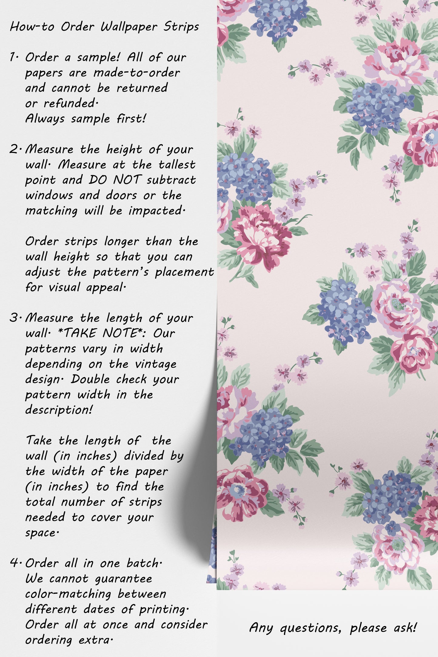 Large Romantic Roses and Hydrangeas in Cream Hannah's Treasures Designs