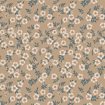 Many Mini Flowers in Tan Hannah's Treasures Designs