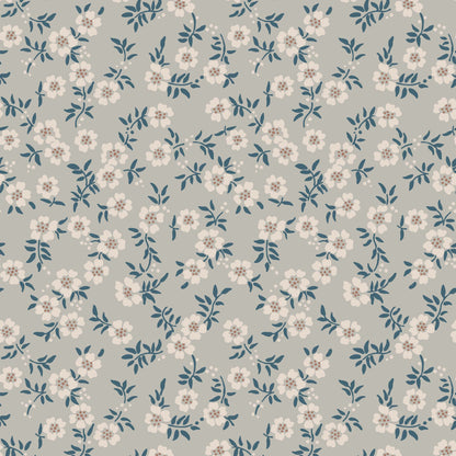 Many Mini Flowers in Slate Hannah's Treasures Designs