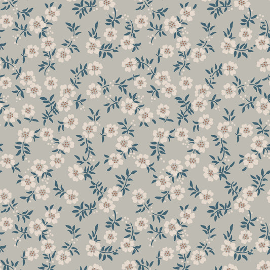 Many Mini Flowers in Slate Hannah's Treasures Designs