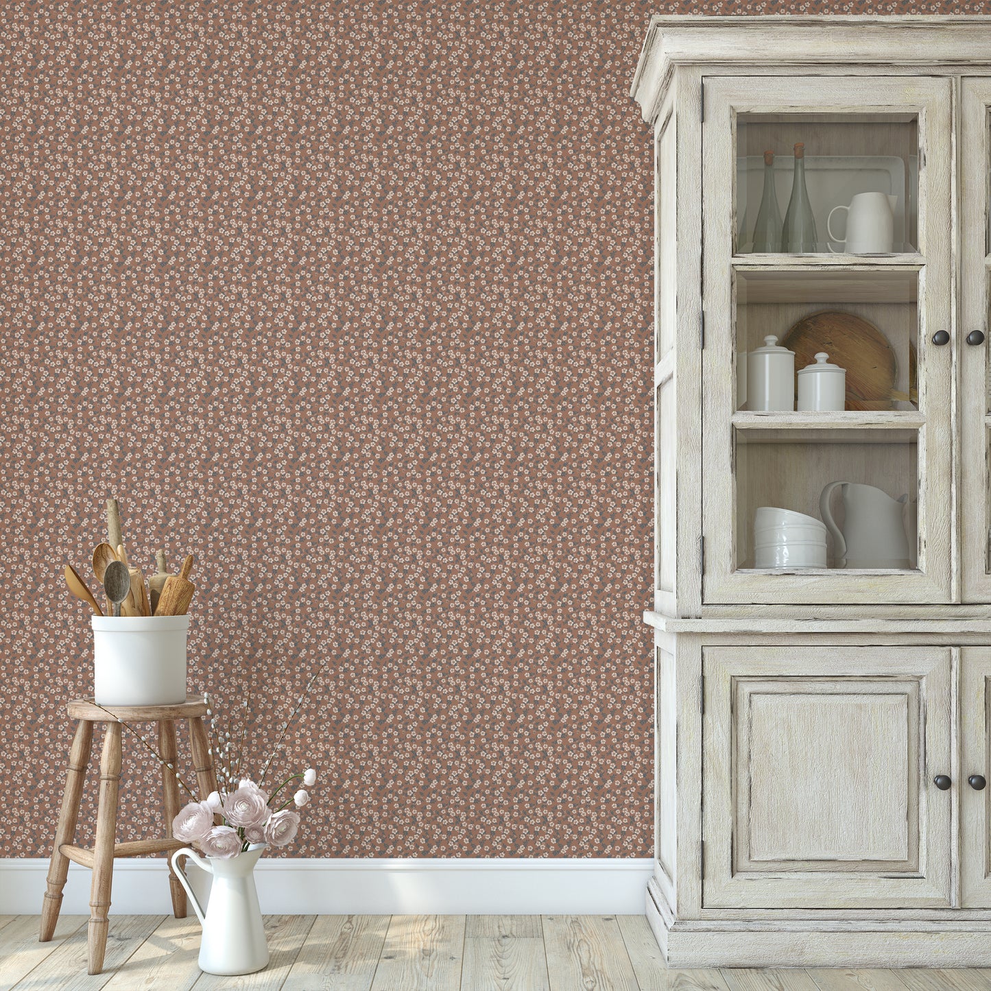 Many Mini Flowers in Mocha Mousse Hannah's Treasures Designs