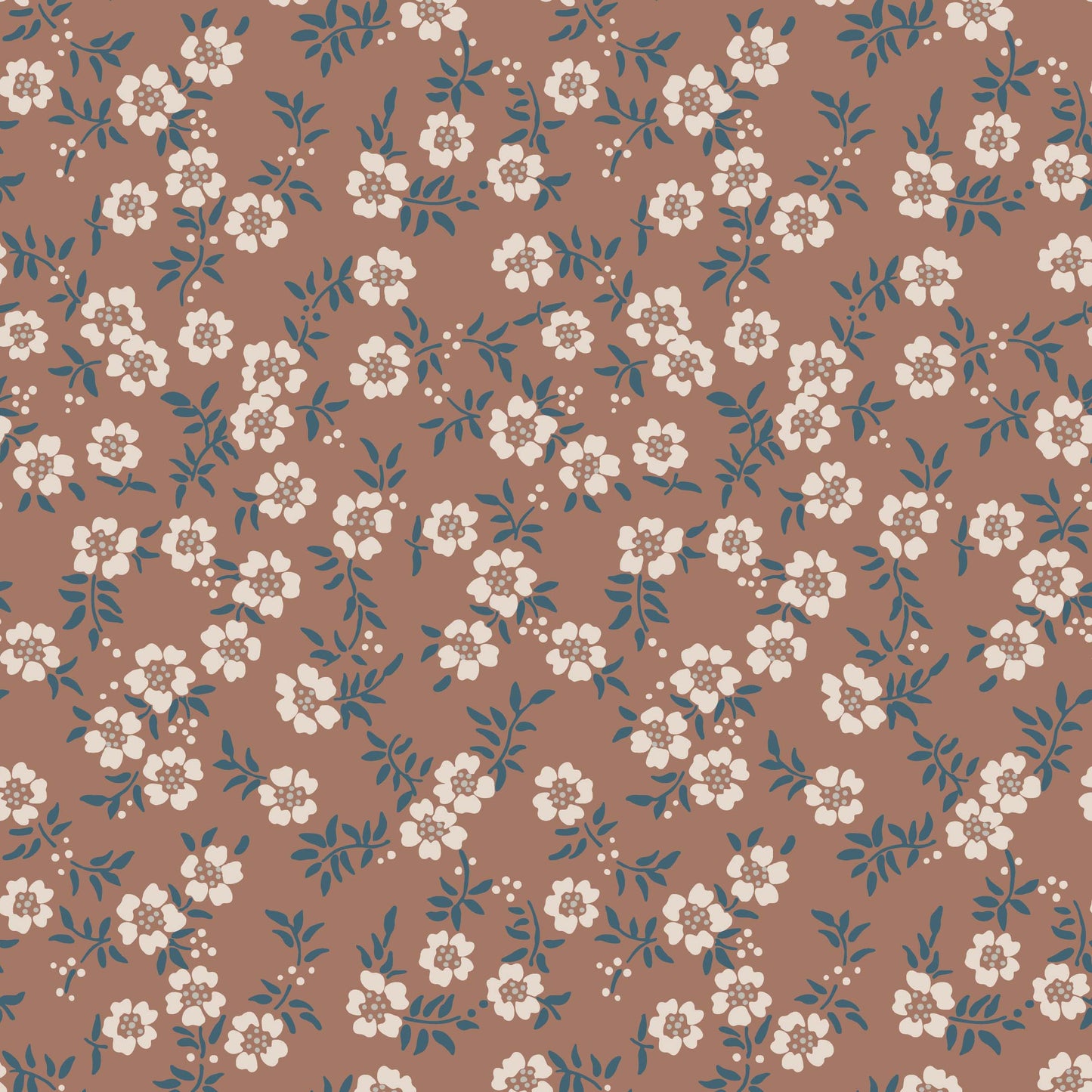 Many Mini Flowers in Mocha Mousse Hannah's Treasures Designs