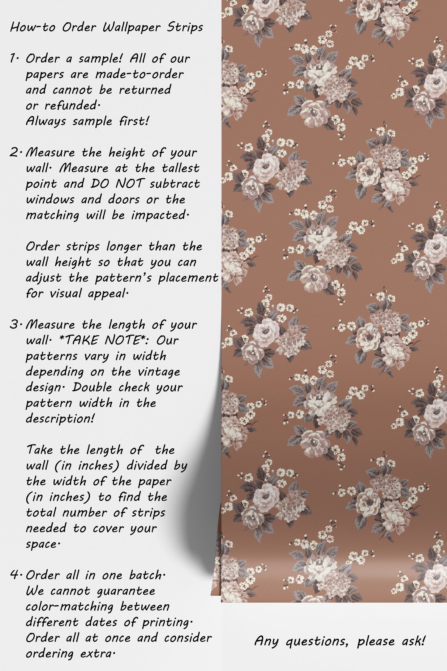 Romantic Roses and Hydrangeas in Mocha Mousse Hannah's Treasures Design